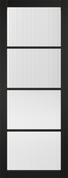 Image of SOHO REEDED GLASS BLACK Pre-finished 