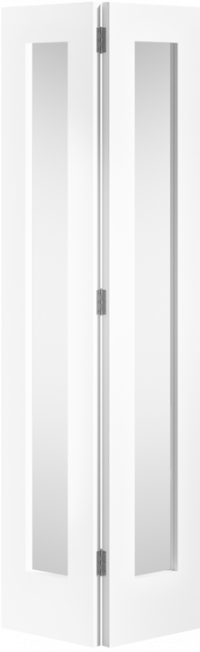 PATTERN 10 CLEAR GLAZED BI-FOLD WHITE Primed image