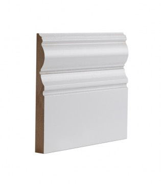 Image of White Primed Victoriana Skirting