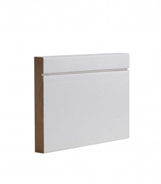 Image of White Primed Shaker Skirting d