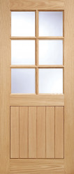 COTTAGE 6L GLAZED UNFINISHED OAK EXTERNAL .