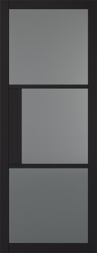 Image of TRIBECA Clear Glazed, Prime Black Internal Doors