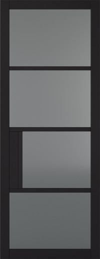 CHELSEA Tinted Glazed, Primed Black Internal Doors image