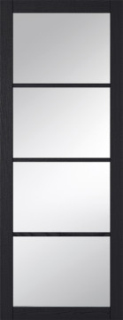 Image of Soho Black Reeded Glass