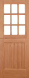 STABLE 9L UNGLAZED STRIGHT TOP M&T HARDWOOD EXTERNAL Door