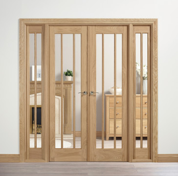 Image of W6 Oak Lincoln Room Divider