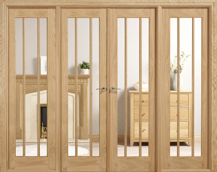LINCOLN W8 ROOM DIVIDER OAK Unfinished