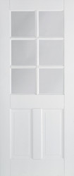 WHITE CANTERBURY 2P GLAZED 6L PRIMED