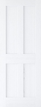 Image of LONDON 4P WHITE GRAINED FIRE DOOR