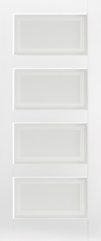 WHITE CONTEMPORARY GLAZED 4L Primed image