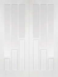 COVENTRY CLEAR GLAZED PAIR WHITE Primed