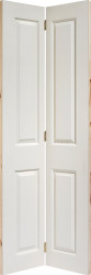 WHITE MOULDED TEXTURED 4P BI-FOLD