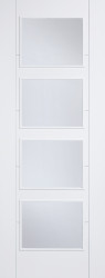 VANCOUVER 4L CLEAR GLAZED WHITE PRIMED