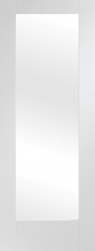 Image of White full glass p10 fire door