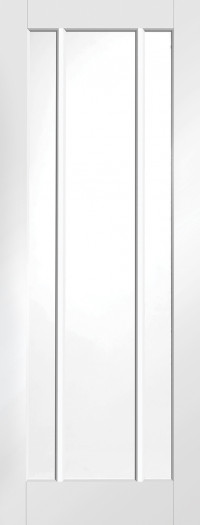 Worcester White primed glass fire door image