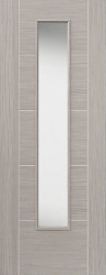 TIGRIS 1L SLIM GLAZED LIGHT GREY LAMINATE Pre-finished