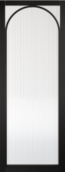 MELROSE BLACK REEDED GLAZED Pre-finished