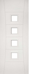 PAMPLONA 4L GLAZED FD30 WHITE Primed 