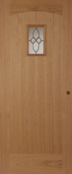 COTTAGE LEAD GLAZED OAK EXTERNAL Door