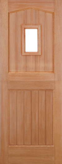 Stable 1 Light Arched Hardwood Door image