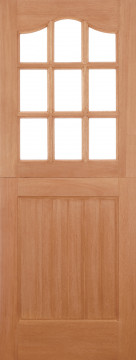 Image of Stable Coathanger 9 Light Hardwood Door