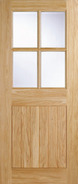 Image of Stratford 4 Light Engineered Oak Door