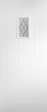 Image of Chancery Double Glazed White Primed Tricoya Door