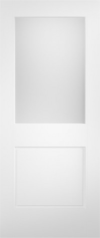 2XG Double Glazed White Primed Tricoya Door image
