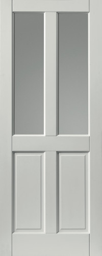Colonial 4 Panel Glazed Extreme Prefinished White Door image