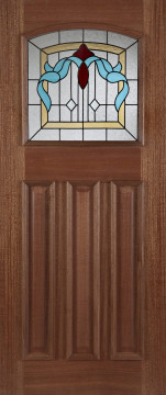 Image of Edinburgh Red/Blue Hardwood Door