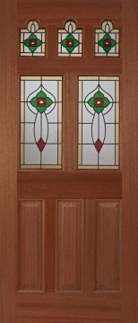 Image of Ealing Rose Hardwood Door