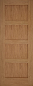 Image of Oak Contemporary 4 Panel FD30