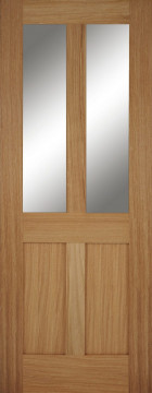 Image of Oak Bristol 2 Light clear glass FD30