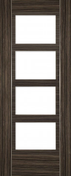 Image of Calgary 4 Glazed Abachi Wood Door