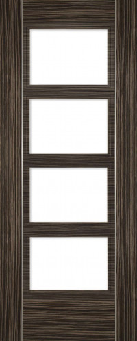 Calgary 4 Glazed Abachi Wood Door image