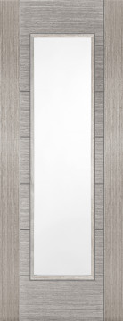 Image of Corsica Glazed Light Grey FD30 Door