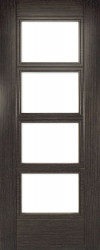 Montreal 4 Glazed Dark Grey Ash Door