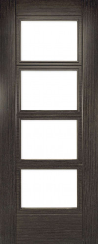 Montreal 4 Glazed Dark Grey Ash Door image