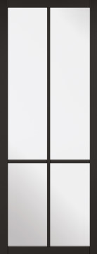 Image of LIBERTY Clear Glazed, Primed Black Internal Door