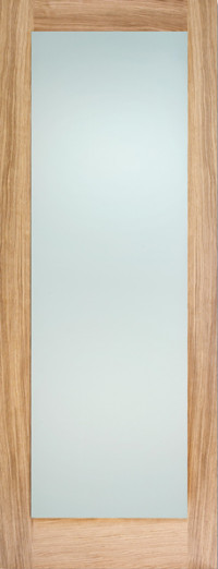 P10 Shaker Glazed Frosted Oak Interior Door image
