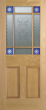 Image of Downham Glazed Oak Door