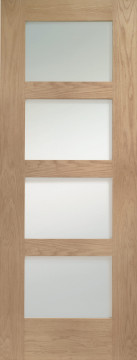 Image of OAK SHAKER GLAZED 4L FROSTED PRE-FINISHED