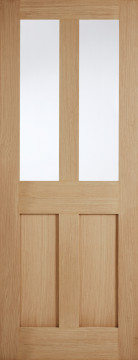 Image of London Unfinished Glazed Oak Interior Door