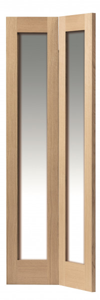 Fuji Shaker Glazed Bi-Folding Oak Doors image