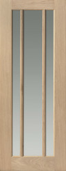 Darwen Glazed Clear Oak Interior Door