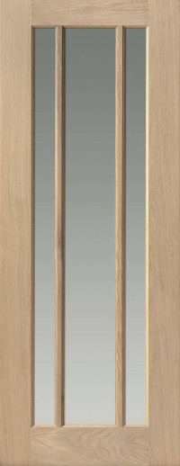 Darwen Glazed Clear Oak Interior Door image