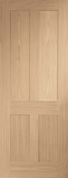 Image of Victorian Shaker Oak Door