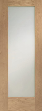 Image of Pattern 10 Obscure Glazed Oak Interior Door