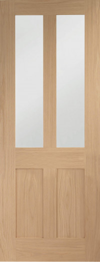 MALTON SHAKER with CLEAR GLASS OAK Unfinished image