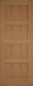 Image of Contemporary 4 Shaker Oak FD30 Door